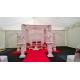 White Wooden Carved Mandap